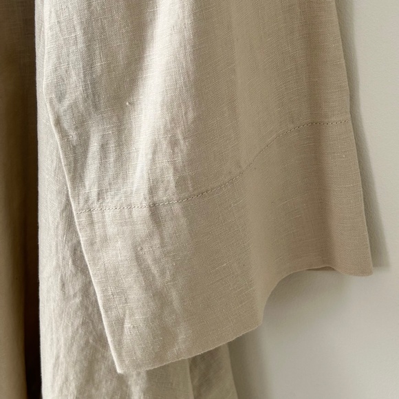 Donna Karan 100% Linen Beige Open Jacket - Picture 5 of 14